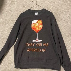 Graphic Gray Sweater